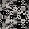 Papel de presente revestido (rolo) 60cm. Mod.327 Prata Abstrato