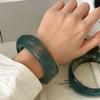 Pulsera Transparente de Resina Acrílica Cian Europea y Americana Transfronteriza Pulsera Geométrica Difuminada Pulsera de Ácido Acético de Nicho