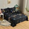 Sábana de una pieza engrosada de sarga, sábanas lijadas, dormitorio de estudiante, cama individual, funda nórdica doble sencilla de estilo nórdico para las cuatro estaciones