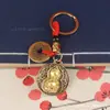 Estilo Chinês Latão Retrô Cabacinha Redondo Marca Pingente Estilo Chinês Auspicioso Filamento Oco Entrada Ping'an Xiangyun Pingente