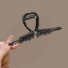 Horquilla elegante con forma de oreja de trigo para la parte posterior de la cabeza, tocado con clip de tiburón antiguo de alta calidad, elegante horquilla para el cabello de alta calidad