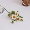 Flor Artificial Girassol de Sete Cabeças Girassol Fresco Pastoral Flor Falsa Flor Suave Mori Decoração de Casa Floricultura Flor de Seda