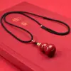 Colgante de Calabaza de Cinabrio Crudo con Alto Contenido de Arena Dorada Púrpura, Arena Roja Imperial, Colgante de Collar de Año de Nacimiento al por Mayor y Dropshipping