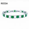 Pulsera de circonitas de una sola fila de colores, joyería europea y americana, diseño de nicho, regalo de cumpleaños, joyería transfronteriza, accesorios al por mayor