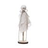 Adornos de Fantasma de Halloween de Venta Caliente Transfronterizos, Juego de Tres Piezas de Madera con Base de Madera, Suministros de Decoración de Halloween