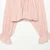 Ropa de mujer transfronteriza al por mayor 2026 otoño nuevo diseño de moda top de linterna arrugado de alta gama 1342405