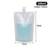 Bolsa de sopa de ciruela desechable para tiendas cruzadas, bolsa de envasado de líquidos de medicina china, bolsa de agua blanda para bebidas, bolsa con boquilla de succión autoportante esmerilada