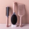[peine esponjoso de copa craneal alta] peine de costillas para raíz de cabello modelado cabello largo especial masaje cabello rizado cojín de aire peine grande curvo