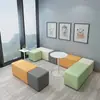 Instituição de Treinamento Área de Descanso Sofá Recepção Educação Infantil Jardim de Infância Escola Criativo Simples Moderno Couro Faixa Longa Combinação