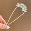 Pasador de Pelo con Forma de U de Perla Artificial para Mujer, Herramienta de Peinado de Alta Gama Estilo Antiguo, Pasador de Pelo Estilo Chino Nuevo, Accesorio para el Cabello para el Viaje Diario