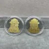 Concha de Agua Oro Puro 999 Tesoro de Riqueza Gato de la Fortuna Pegatina Dorada para Teléfono Móvil Tienda de Oro Promoción de Transmisión en Vivo Regalo para Atraer Clientes
