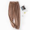Pantalones cálidos de hada forro polar de coral polar engrosado ropa exterior de otoño e invierno pantalones casuales holgados talla grande pantalones de pijama perezosos para casa