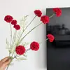Flores Artificiales Flor de Diente de León de 9 Cabezas Bola de Crisantemo Pequeña Crisantemo Arreglo Floral de Boda Adornos para Decoración del Hogar Flores Falsas Comercio Exterior Transfronterizo