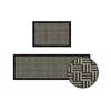 Tapetes de Cozinha Modernos Simples Absorvem Água e Óleo, Tapetes Antiderrapantes, Tapetes Longos para Porta e Tapetes para os Pés com Estampa de Linho