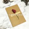 Flor de papel vintage feita à mão Cartão de felicitações de papel Kraft buquê de presente cartão de mensagem convite para festa de casamento