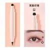 Delineador de ojos a prueba de agua y sudor, no se corre fácilmente, estrellas aman, adorno para principiantes, comisura del ojo, cola del ojo, delineador de ojos de doble punta