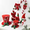 Sombrero de Elfo de Terciopelo Navideño Transfronterizo, Bastón, Colgante de Muñeco de Nieve, Decoración de Ventana, Adorno de Mesa, Arreglo de Árbol de Navidad