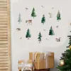 Pegatinas de animales del bosque, divertidos animalitos como ciervos y ardillas, papel tapiz juguetón para sala de estar, habitación infantil, guardería, autoadhesivo para manualidades