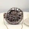 2025 Nova Bolsa de Festa Concha Feminina Clutch Bolsa Transversal com Corrente Moda Doce Festa de Casamento Bolsa Transfronteiriça