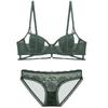 Lace Estilo Francês Sexy Underwear Peito Grande Feminino Show Pequeno Sutiã Orelha de Coelho Conjunto de Sutiã de Aço Macio Anel de Coleta Conjunto de Sutiã Verão