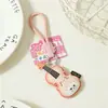 Llavero de Cuero Serie Instrumentos Musicales Original Colgante Lindo Estilo Ins para Mochila de Estudiante Regalo Creativo de Graduación