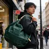 Bolsa de Compras Plegable de Color Sólido con Impresión de Logo, Bolso de Hombro Portátil, Bolsa Plegable tipo Acordeón para Viaje de Gran Capacidad Ecológica
