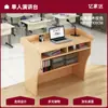 Cajero Tienda Pequeña 2025 Nuevo Cajero Simple Moderno Tienda de Ropa Barra Recepción Mesa Mostrador