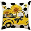 Girassol temu Amazon transfronteiriço conjunto de fronhas vintage de quatro peças para primavera e verão