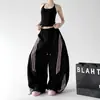 2026 Ropa Femenina Transfronteriza Nuevos Pantalones de Pierna Ancha a Rayas Versátiles para Viajar al Trabajo Deportes al Aire Libre Pantalones Casuales Stock al por Mayor