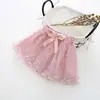 Nova Saia Bufante para Meninas para Primavera e Outono, Saia de Dança, Meia Saia Princesa de Verão Infantil, Saia Curta de Renda Branca para Bebê Menina