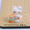 Pajarita Tridimensional Hamburguesa Gatito Creativo Hecho a Mano DIY Pegamento de Crema Resina Accesorios Pequeños Materiales para Joyería Al por Mayor