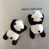 Pegatina para refrigerador de muñeco de panda, lindo muñeco de peluche de dibujos animados, regalo de recuerdo turístico de Chengdu, pegatina magnética de panda rojo