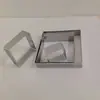 Anillo Perforado para Pastel de Acero Inoxidable 304 Molde Francés para Pastel Herramienta para Hornear Mousse de Queso Uso Comercial y Doméstico Forma Cuadrada