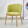 Juego de Mesa y Sillas de Negociación Imitación Madera Maciza Nórdica, Sillas Modernas Minimalistas, Mesa Redonda Creativa para Ocio, Sillas de Comedor para Cafetería y Tienda de Té de Leche
