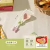 Conjunto de Louça de Cerâmica Fofo de Alto Valor - Tigelas e Pratos para Uso Doméstico Tigelas Pratos Colheres Tigelas de Sopa Tigelas para Macarrão Instantâneo Tigelas para Iogurte Pratos de Jantar