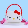 Nueva Linda Mochila Kuromi Billetera de Monedas de Silicona Perro de Orejas Grandes Bolso Cruzado Infantil Bolso de Hombro Princesa de Dibujos Animados