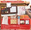 Feileniao caixa de madeira conjunto de tintas 8 cores/15 cores portátil aquarela sólida para estudantes de arte viagem esboço caixa de tintas