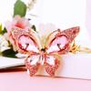 Nuevo Llavero de Mariposa con Joyas Incrustadas de Diamantes para Coche, Metal, Lindo Colgante para Bolso de Mujer, Anillo Llavero, Regalo Creativo
