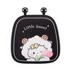 Almofada de assento de carro de inverno pelúcia desenho animado metade bolsa de carro almofada de assento cordeiro fofo carro capa de assento quente confortável