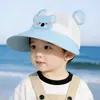 Chapéu de Proteção Solar Infantil, Estilo Fino de Verão, Malha Bloqueadora de Sol, Aba Larga, Boné de Beisebol para Meninos e Meninas, Chapéu de Bebê Fofo para Primavera