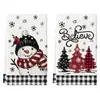 Paños de limpieza creativos temáticos de Navidad para Amazon transfronterizo, paños para el hogar, la cocina y la mesa de comedor, paños de cocina y toallas decorativas de Navidad