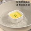 Tigela Quadrada Pequena de Cerâmica Japonesa com Tampa Vaporizador Elétrico Especial para Ovos Cozidos Tigela Pequena de Arroz para Comida de Bebê Panela de Ensopado à Prova d'Água