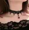 Collar Gótico de Encaje de Cristal Multicapa Estilo Palacio Retro de Venta Caliente Gargantilla Cadena para Clavícula