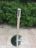 Base de Barrera Apilable en Forma de U de Acero Inoxidable de 2 metros Cinturón de Aislamiento de Línea de Advertencia Engrosada Valla Protectora de Línea de Un Metro
