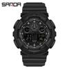 Comércio exterior atacado relógio masculino estilo Harajuku moderno digital esportivo à prova d'água masculino e feminino estilo coreano simples relógio eletrônico