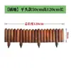 Valla de Madera Anticorrosiva Valla de Madera Maciza Carbonizada Valla Pequeña de Madera Decorativa para Exterior para Jardín de Flores de Patio, Huerto, Barandilla de Estacas de Madera