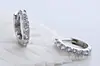 Pendientes de Alta Gama Lianyigu Fila Única Completamente de Diamante Circonita Pendientes Coreanos para Mujer Joyería Redonda por Lote