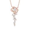 Amazon Collar de Moissanita Color D Hoja de Moda Cadena de Clavícula de Plata de Ley S925 de Gama Alta Versátil