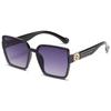 Gafas de Sol Cuadradas de Marco Grande Europeas y Americanas 6007 Celebridad de Internet Estilo Callejero Gafas de Sol de Moda Gafas para Mujer con Protección UV Uv400