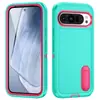 Funda para teléfono Google de Amazon, una funda para teléfono 3 en 1 anti-caídas y a prueba de polvo con un tapón antipolvo, adecuada para el teléfono Pixel 9